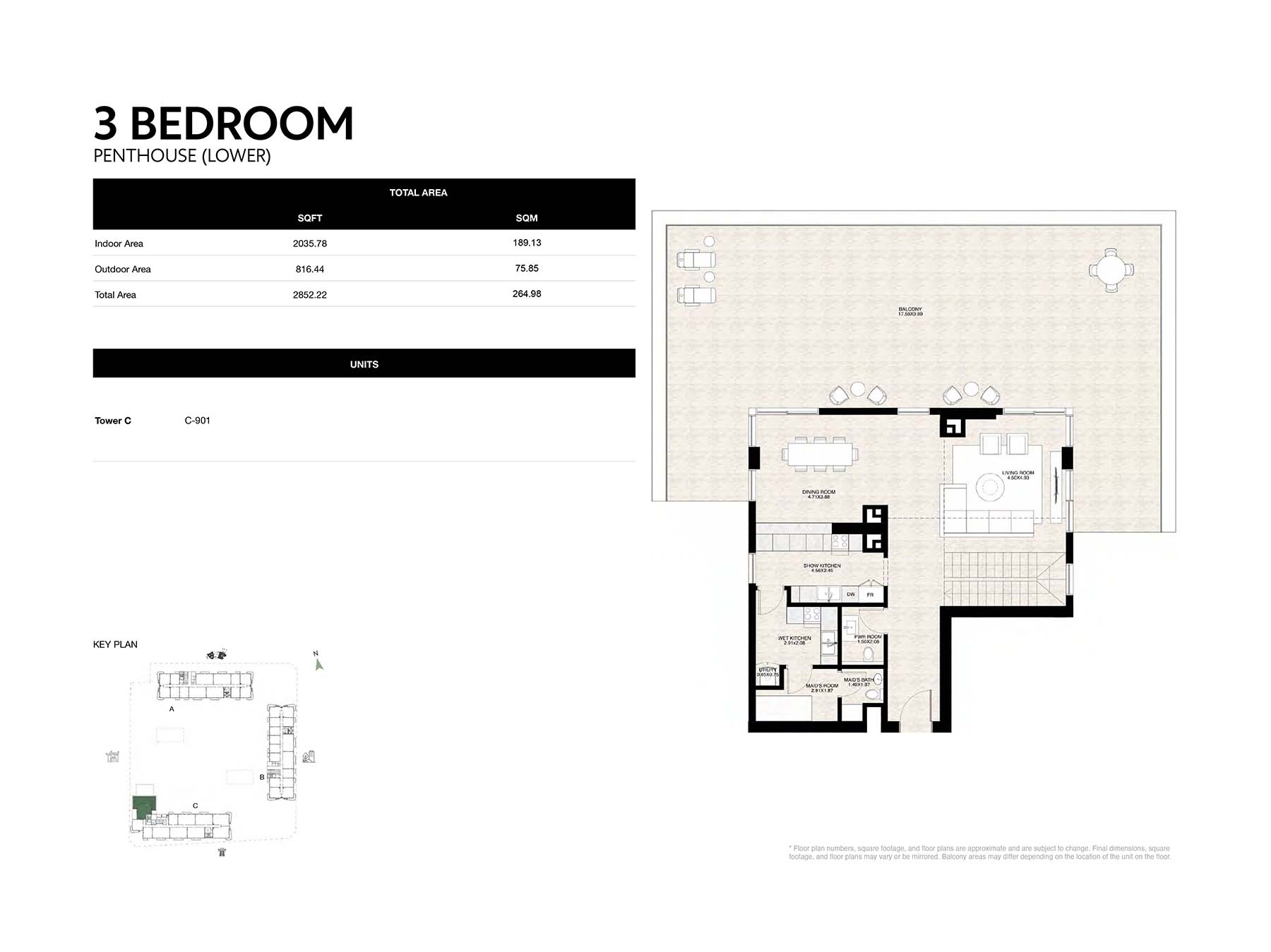 3 Bedroom Penthouse
